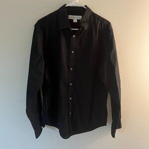 Old Navy Slim Fit Black Dress Shirt | Large | Classic Style